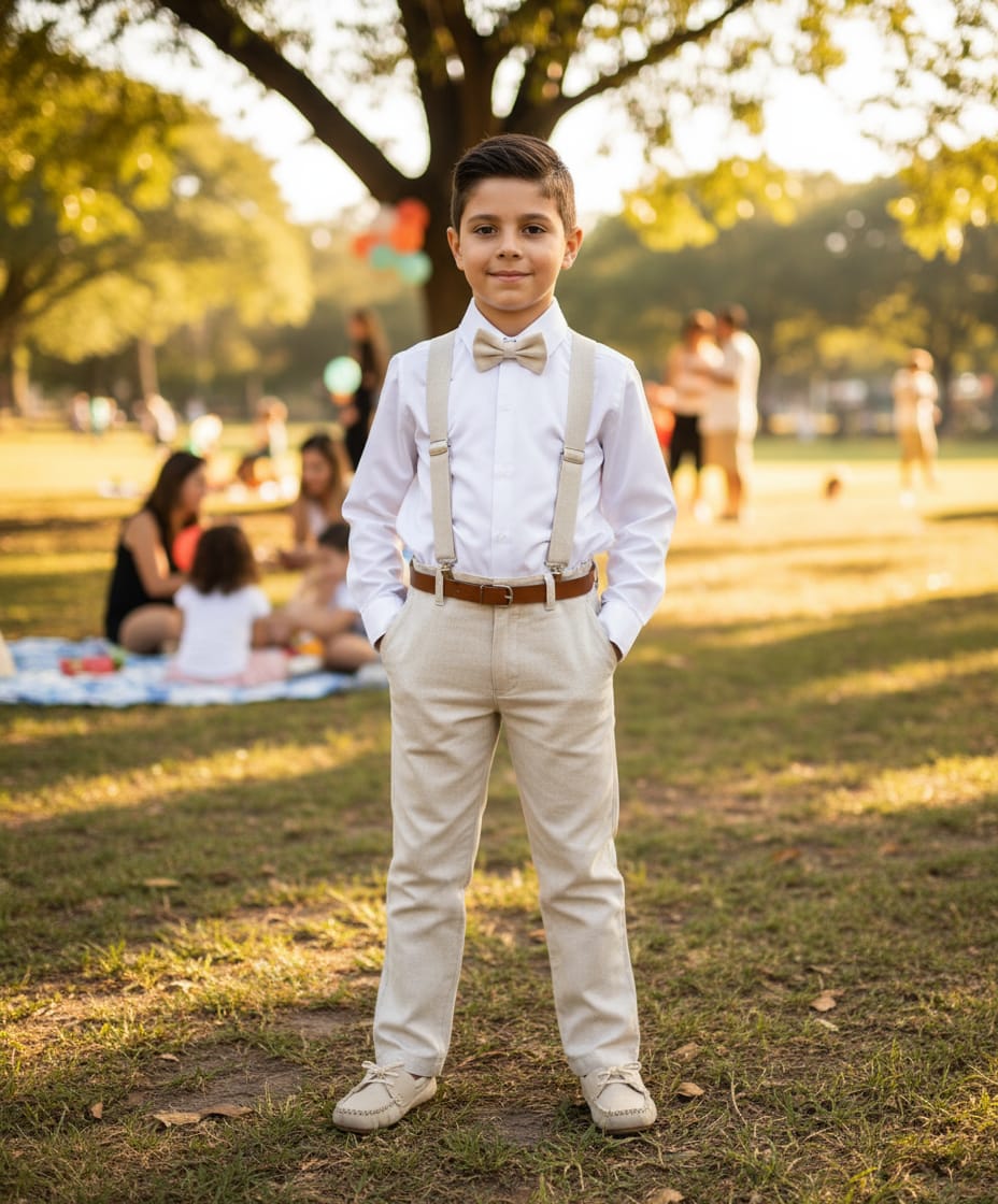 Vista seu pequeno com elegância e conforto! Este conjunto social de linho para meninos é perfeito para festas, casamentos e datas especiais, combinando um visual sofisticado com leveza e liberdade para brincar. O tecido respirável garante bem-estar o dia todo, enquanto o acabamento impecável transmite charme em cada detalhe. Aposte em um look atemporal para momentos inesquecíveis!